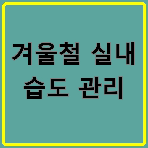 겨울철 실내 습도 관리 섬네일