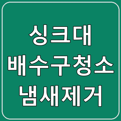 싱크대 배수구청소 냄새제거 섬네일