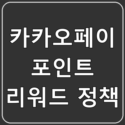 카카오페이 포인트 리워드 정책 섬네일
