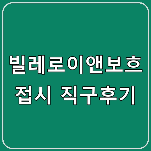 빌레로이앤보흐 접시 직구후기 섬네일